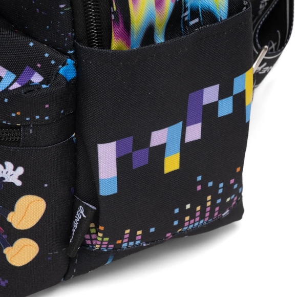 Disney VR Mickey Mouse Backpack – 13” Nylon Daypack with Front & Side Pockets main image 10